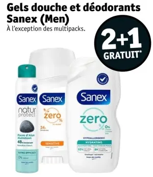 Offre: Gels douche et déodorants