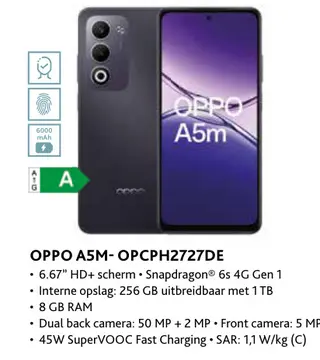Aanbieding: Oppo a5m-opcph2727de