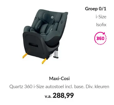 Aanbieding: Quartz 360 i-Size autostoel incl. base