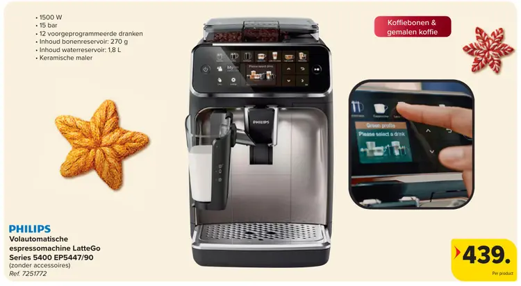 Promotie: Volautomatische espressomachine LatteGo Serie