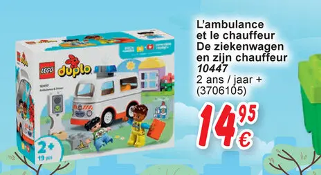 Offre: L'ambulance et le chauffeur / De ziekenwagen en zijn chauffeur