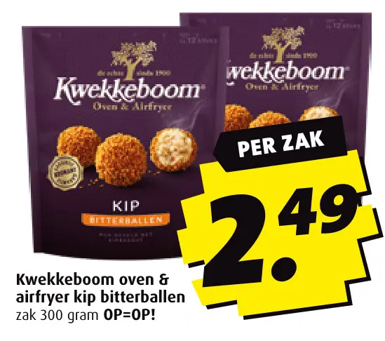 Aanbieding: Oven & airfryer kip bitterballen