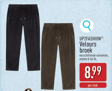 Promotie: Velours broek