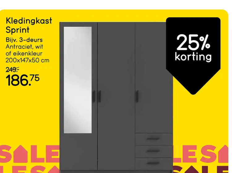 Aanbieding: Kledingkast Sprint