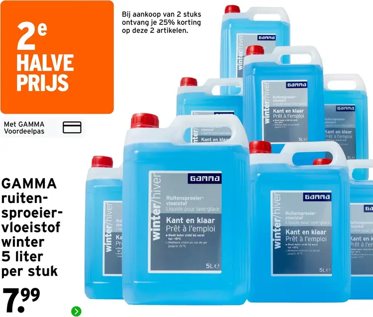 Aanbieding: Ruitensproeiervloeistof winter 5 liter