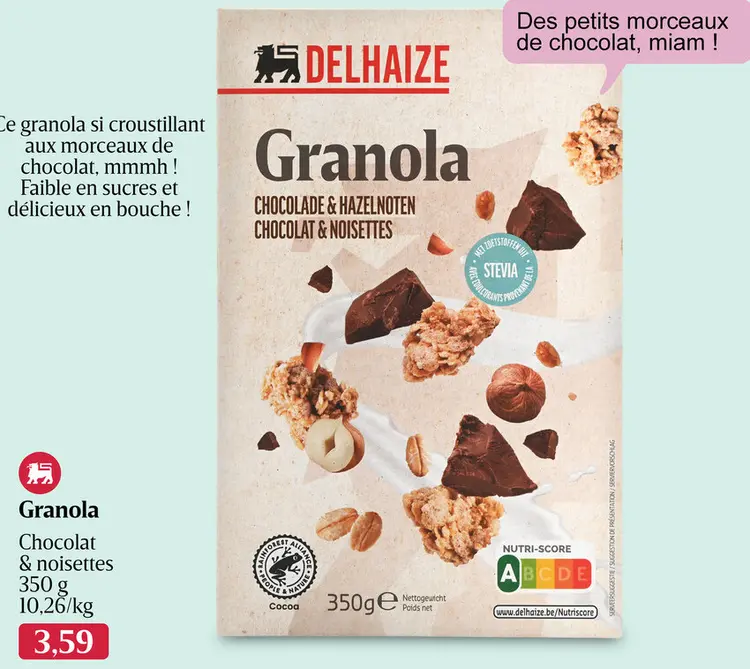 Offre: Granola Chocolat & noisettes