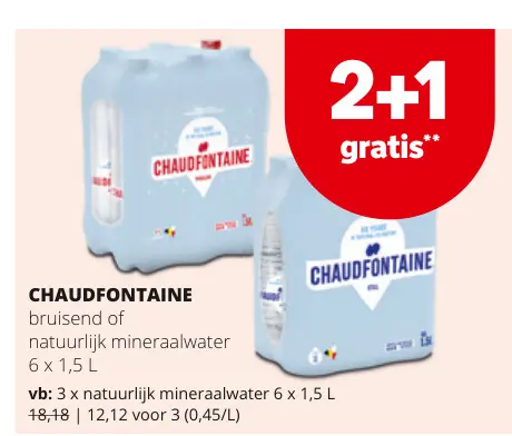 Promotie: Bruisend of natuurlijk mineraalwater