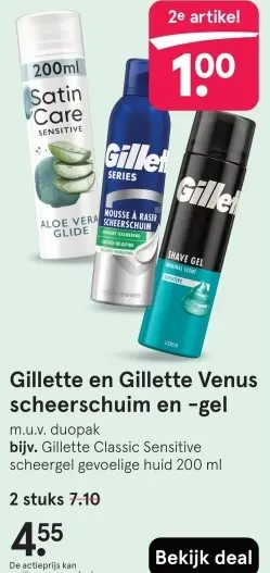 Aanbieding: Gillette en Gillette Venus scheerschuim en -gel