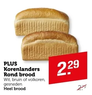 Aanbieding: PLUS Korenlanders Rond brood