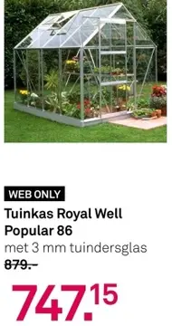 Aanbieding: Tuinkas Royal Well Popular 86