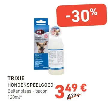 Aanbieding: HONDENSPEELGOED Bellenblaas - bacon