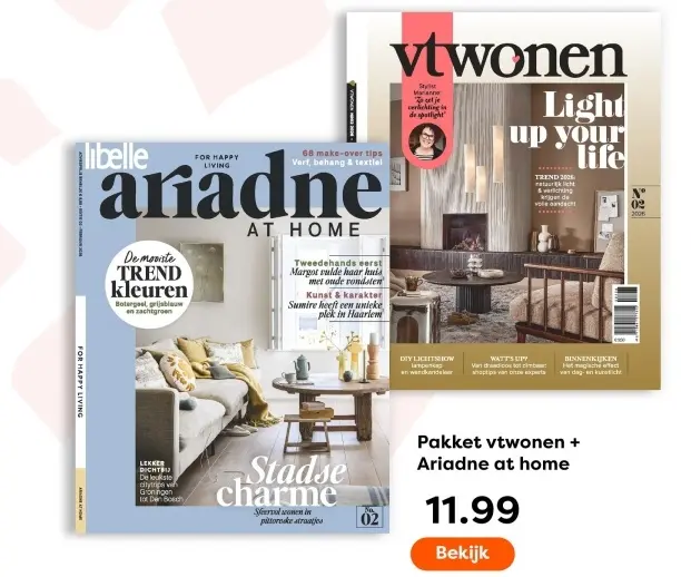 Aanbieding: Pakket vtwonen + Ariadne at home