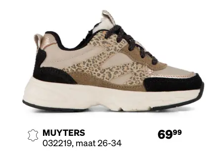 Aanbieding: Muyters Sneakers beige suede
