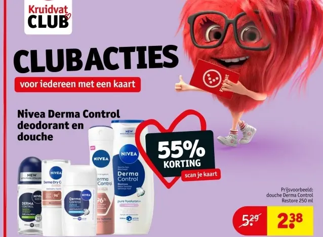 Aanbieding: Nivea Derma Control deodorant en douche