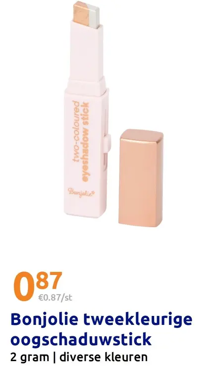 Promotie: Bonjolie tweekleurige oogschaduwstick
