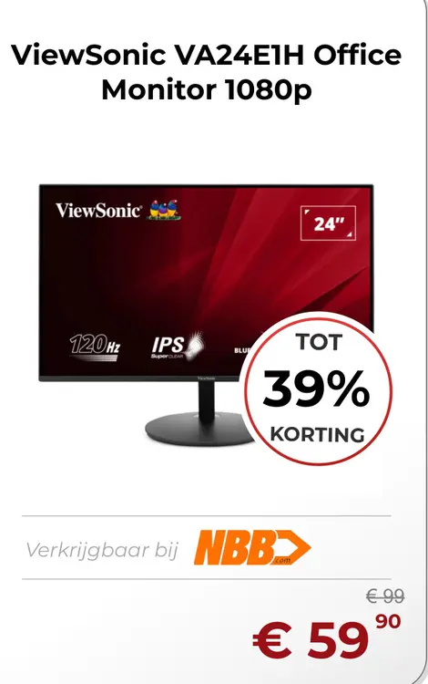 Aanbieding: VA24E1H Office Monitor 1080p