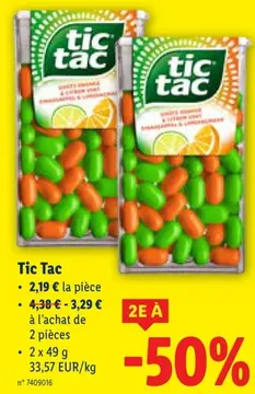 Offre: Tic Tac