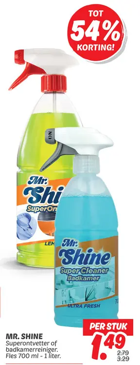 Superontvetter of badkamerreiniger.