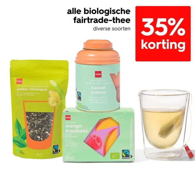 Aanbieding: Alle Biologische Fairtrade Thee
