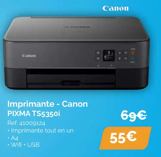 Offre: Imprimante - Canon PIXMA TS5350i