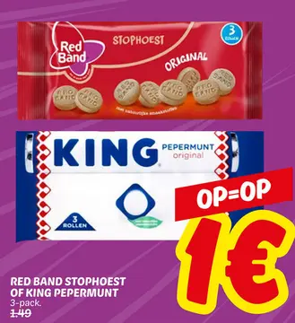 Aanbieding: Red band stophoest of King pepermunt