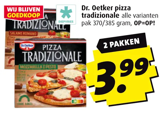 Aanbieding: Dr. Oetker pizza tradizionale