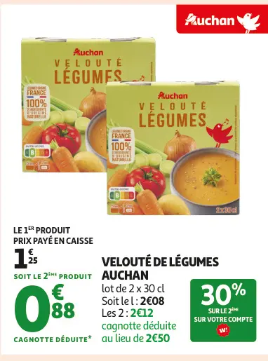 Offre: Velouté de légumes