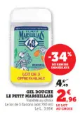 Offre: GEL DOUCHE LE PETIT MARSEILLAIS