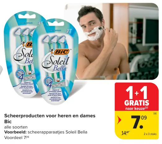 Promotie: Scheerproducten voor heren en dames