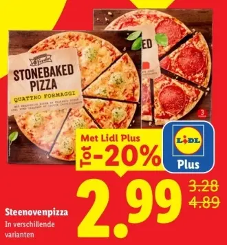 Aanbieding: Alfredo Steenovenpizza
