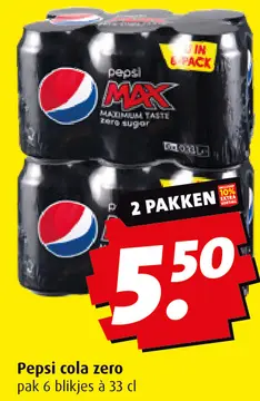 Aanbieding: Pepsi cola zero
