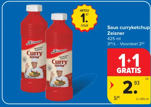 Promotie: Saus curryketchup