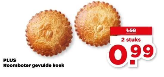 Roomboter gevulde koek