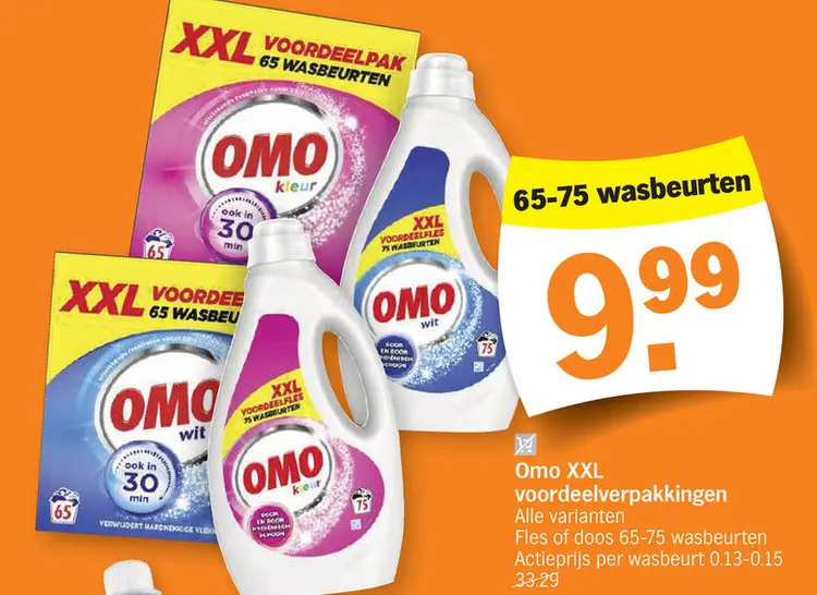 Promotie: Omo XXL voordeelverpakkingen