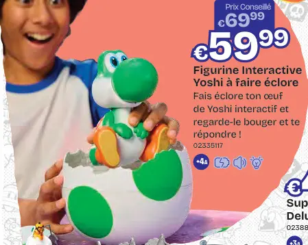 Offre: Figurine Interactive Yoshi à faire éclore