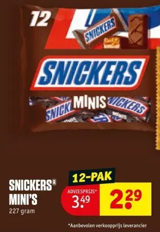 Aanbieding: Snickers mini's