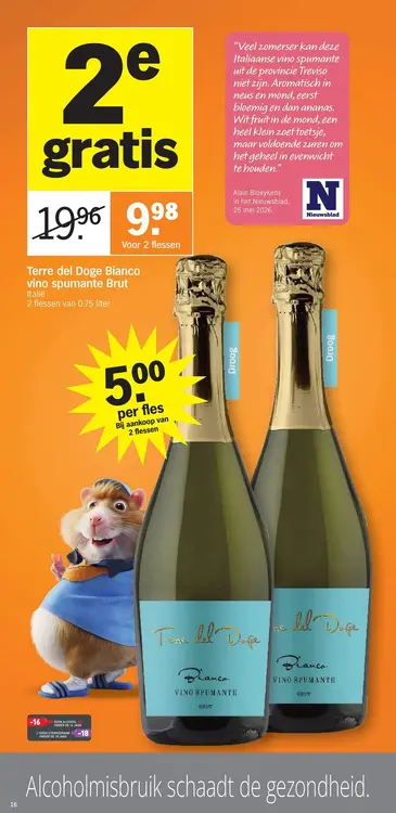 Promotie: Terre del Doge Bianco vino spumante Brut