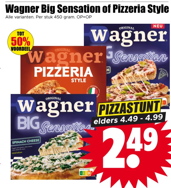 Aanbieding: Big Sensation of Pizzeria Style