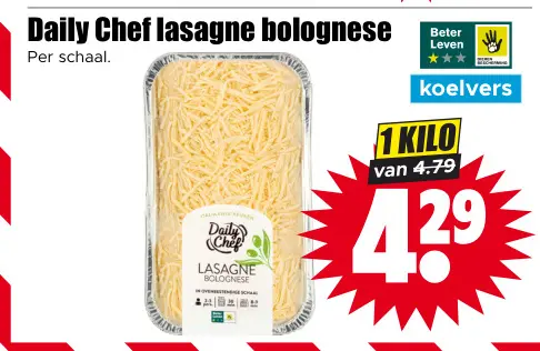 Aanbieding: lasagne bolognese