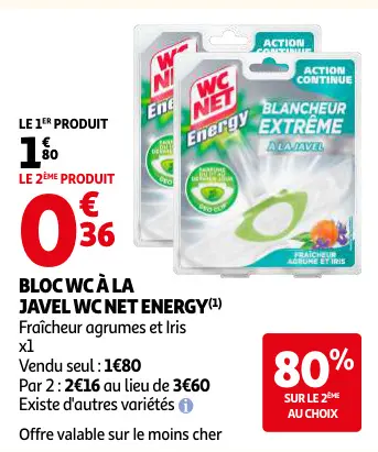 Offre: Bloc wc à la javel WC NET energy