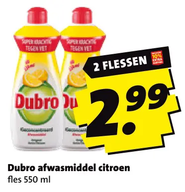 Aanbieding: Afwasmiddel citroen