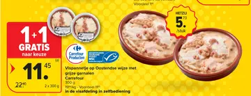 Aanbieding: Vispannetje op Oostendse wijze met grijze garnalen