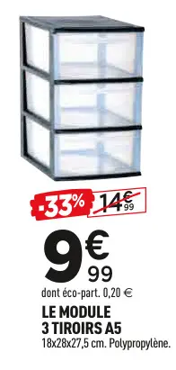 Offre: Le module 3 tiroirs a5