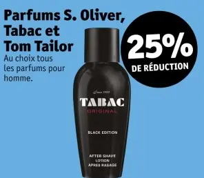Offre: Parfums S. Oliver, Tabac et Tom Tailor