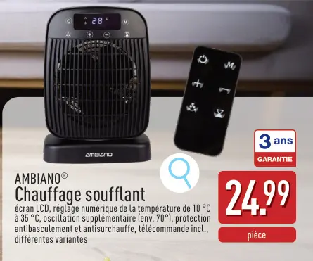 Offre: Chauffage soufflant