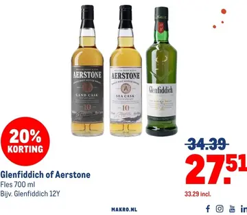 Aanbieding: Glenfiddich of Aerstone