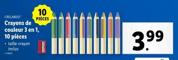 Offre: Crayons de couleur 3 en 1