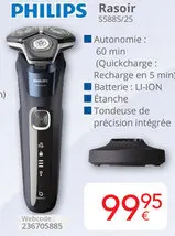 Offre: Rasoir PHILIPS S5885/25
