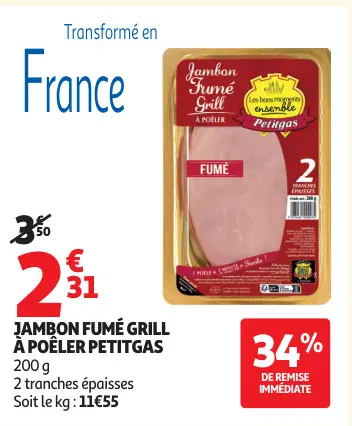Promotie: Jambon fumé grill à poêler