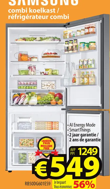 Promotie: Combi koelkast